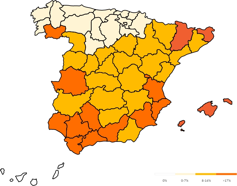 Scalibor® Mapa de incidencia en España
